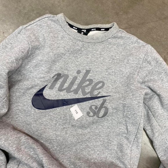 Grey Nike SB crewneck sweatshirt Y2K size M - Picture 7 of 7